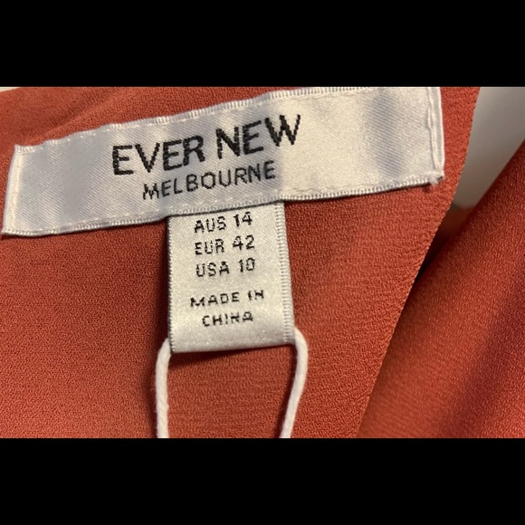 Ever New Spaghetti strapped Rose Rust dress size 10 - Picture 4 of 4